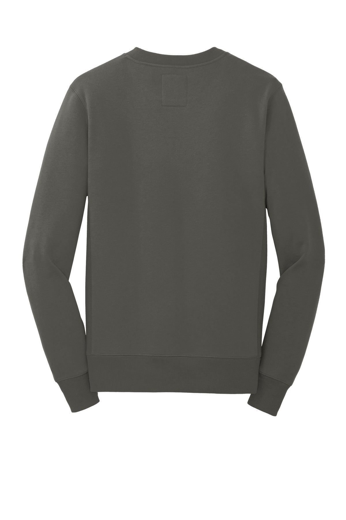 Rear View of Graphite New Era French Terry Crew. NEA501