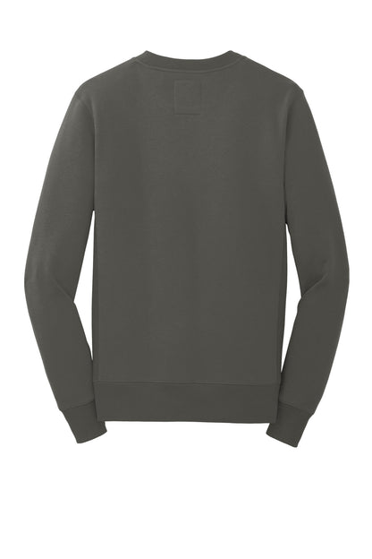 Rear View of Graphite New Era French Terry Crew. NEA501