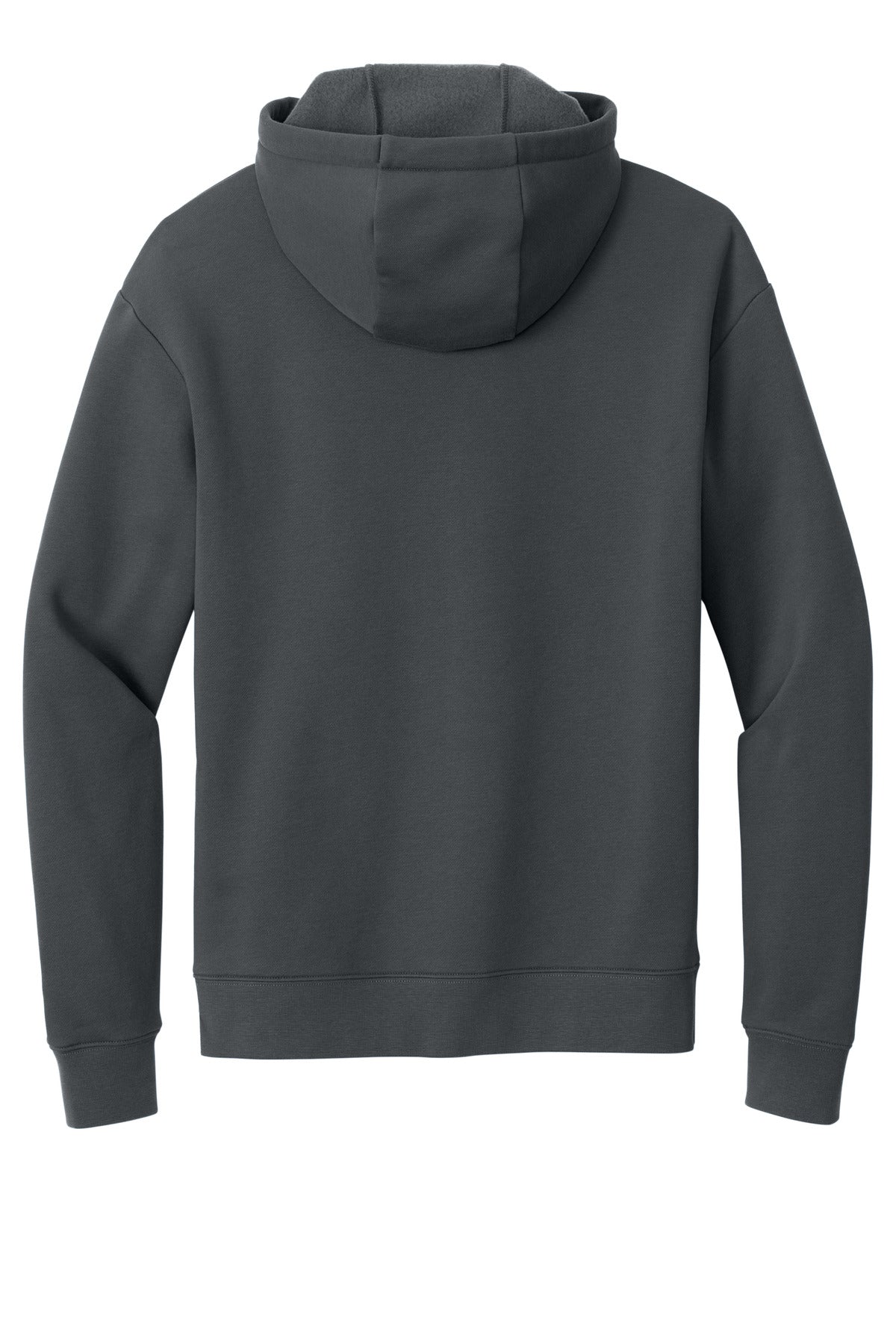Rear View of Graphite New Era Heritage Fleece Pullover Hoodie NEA525