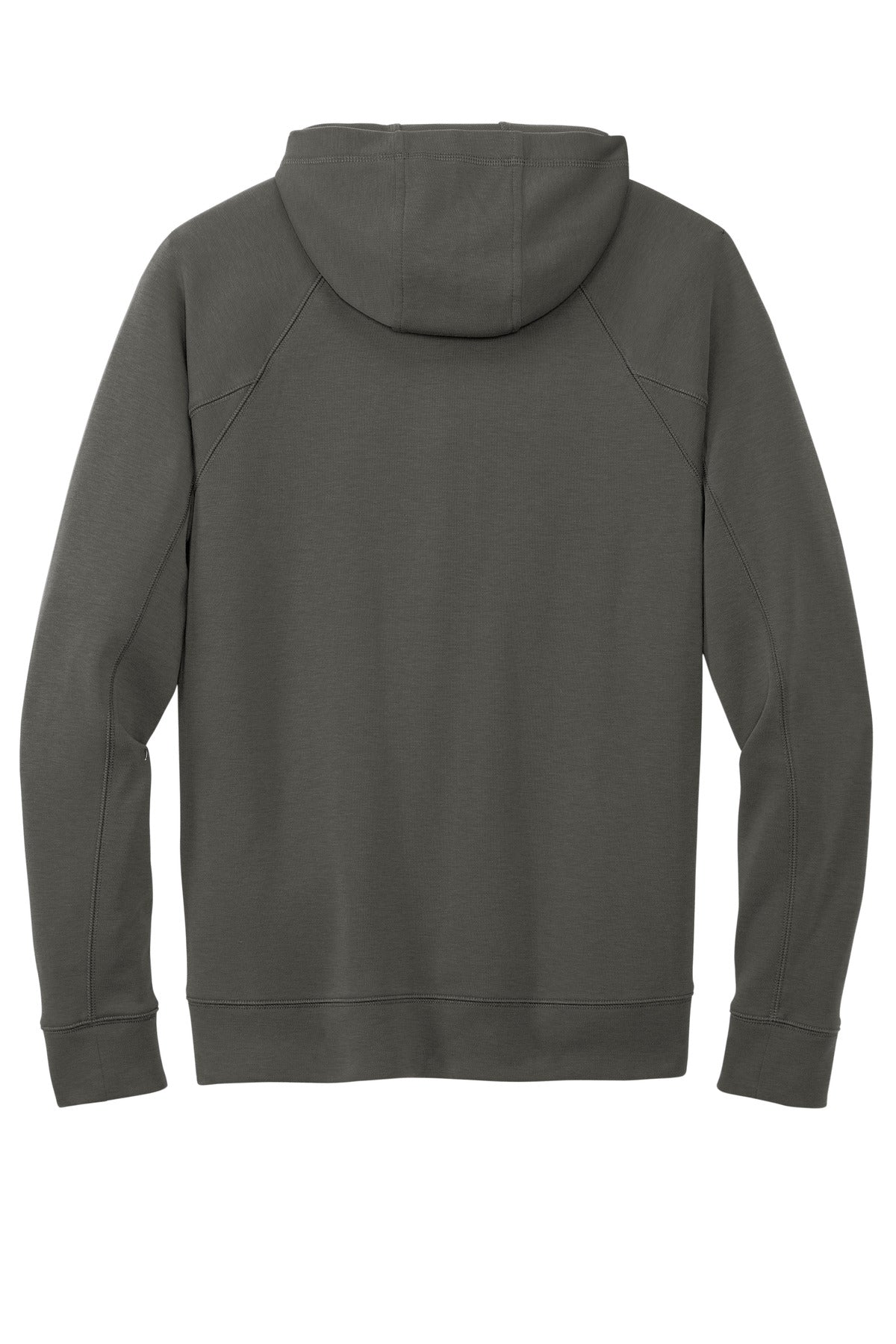 Rear View of Graphite New Era STS 1/4-Zip Hoodie NEA541