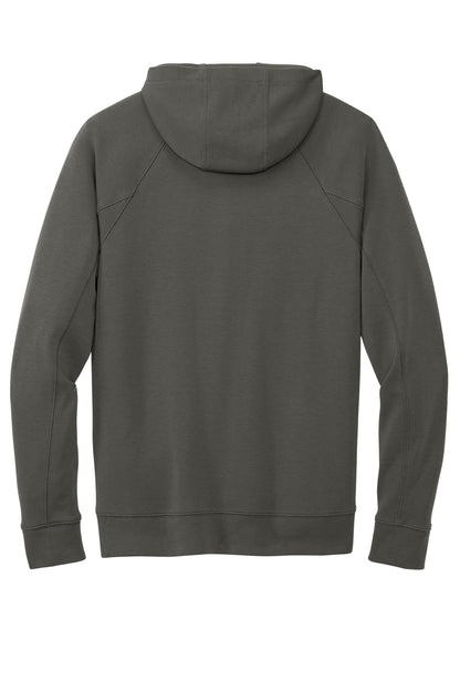 Rear View of Graphite New Era STS 1/4-Zip Hoodie NEA541