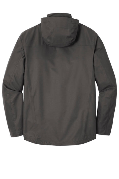 Rear View of Graphite Port Authority Collective Outer Shell Jacket. J900