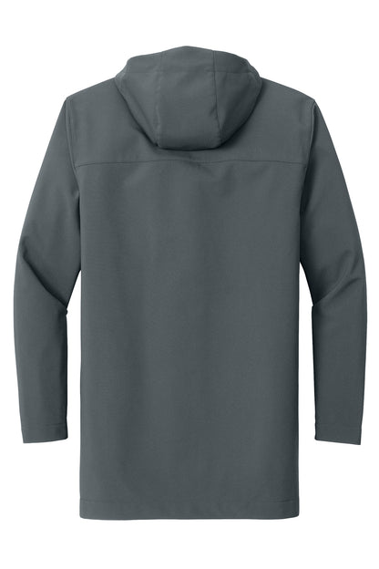 Rear View of Graphite Port Authority Collective Outer Soft Shell Parka J919