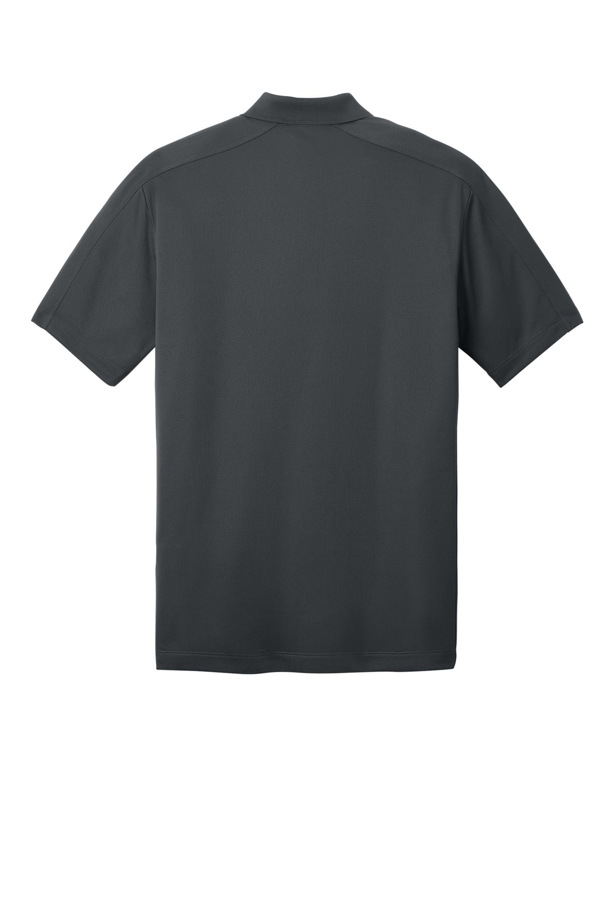Rear View of Graphite Port Authority Diamond Jacquard Polo. K569