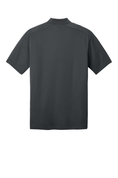 Rear View of Graphite Port Authority Diamond Jacquard Polo. K569