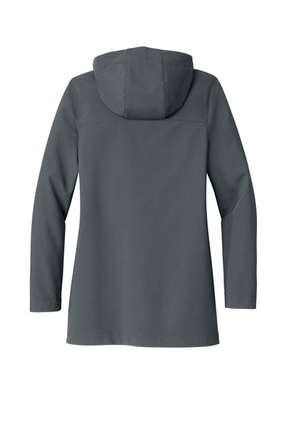 Rear View of Graphite Port Authority Women's Collective Outer Soft Shell Parka L919