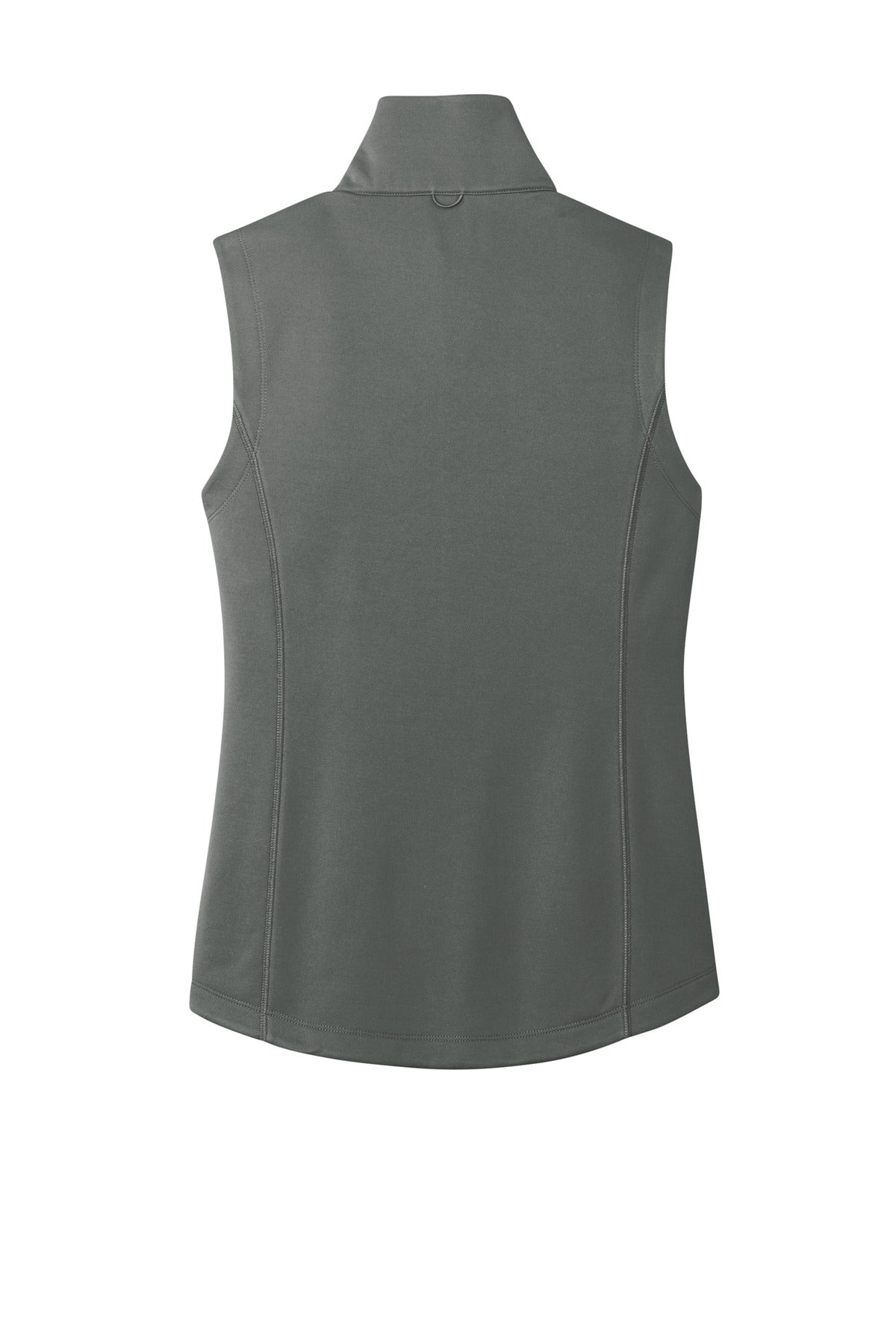 Rear View of Graphite Port Authority Women's Collective Smooth Fleece Vest L906
