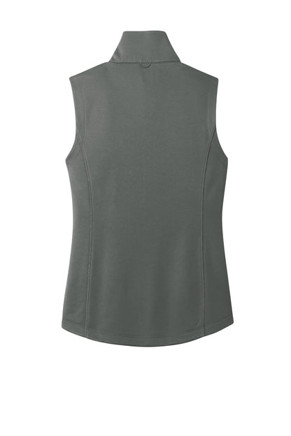 Rear View of Graphite Port Authority Women's Collective Smooth Fleece Vest L906