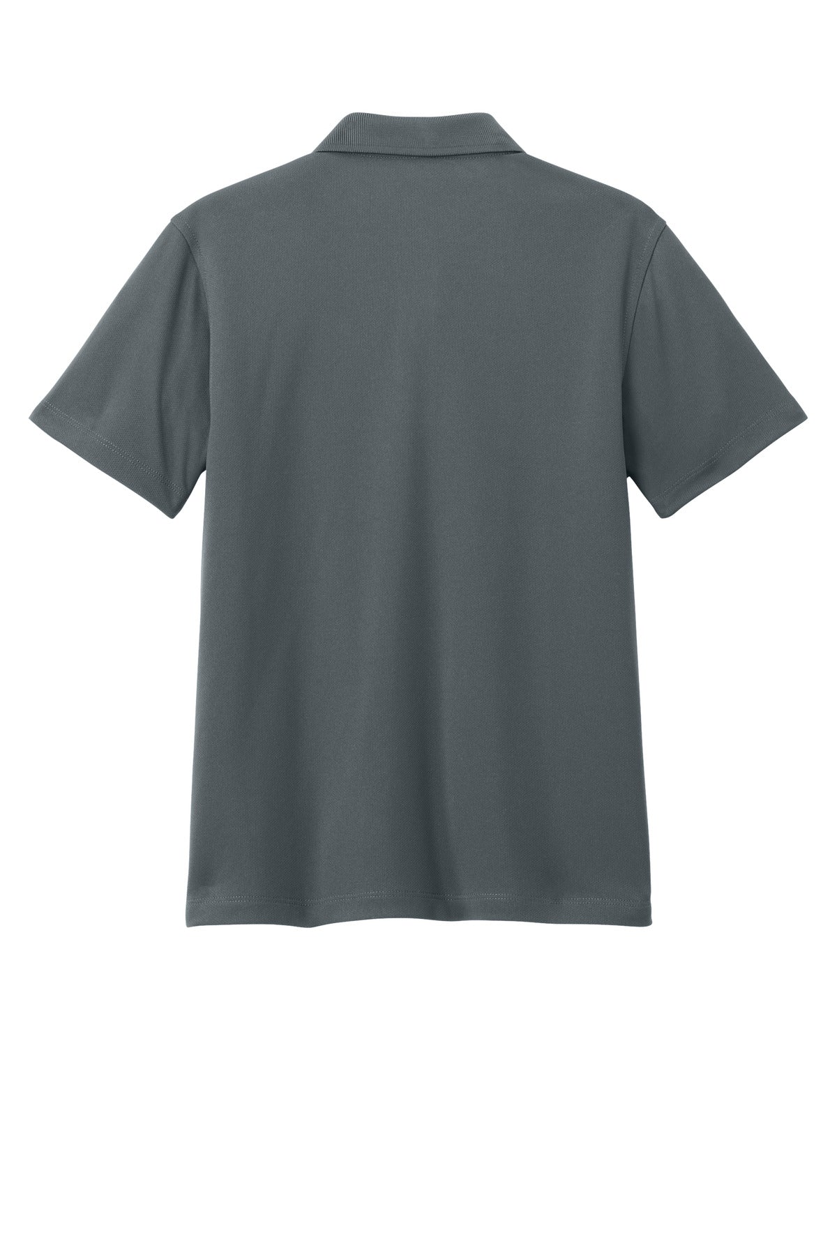 Rear View of Graphite Port Authority Youth Dry Zone UV Micro-Mesh Polo Y110