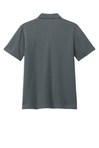 Rear View of Graphite Port Authority Youth Dry Zone UV Micro-Mesh Polo Y110