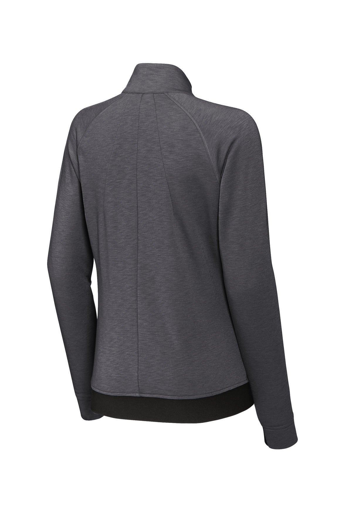 Rear View of Graphite Sport-Tek Women's PosiCharge Strive Full-Zip LST570