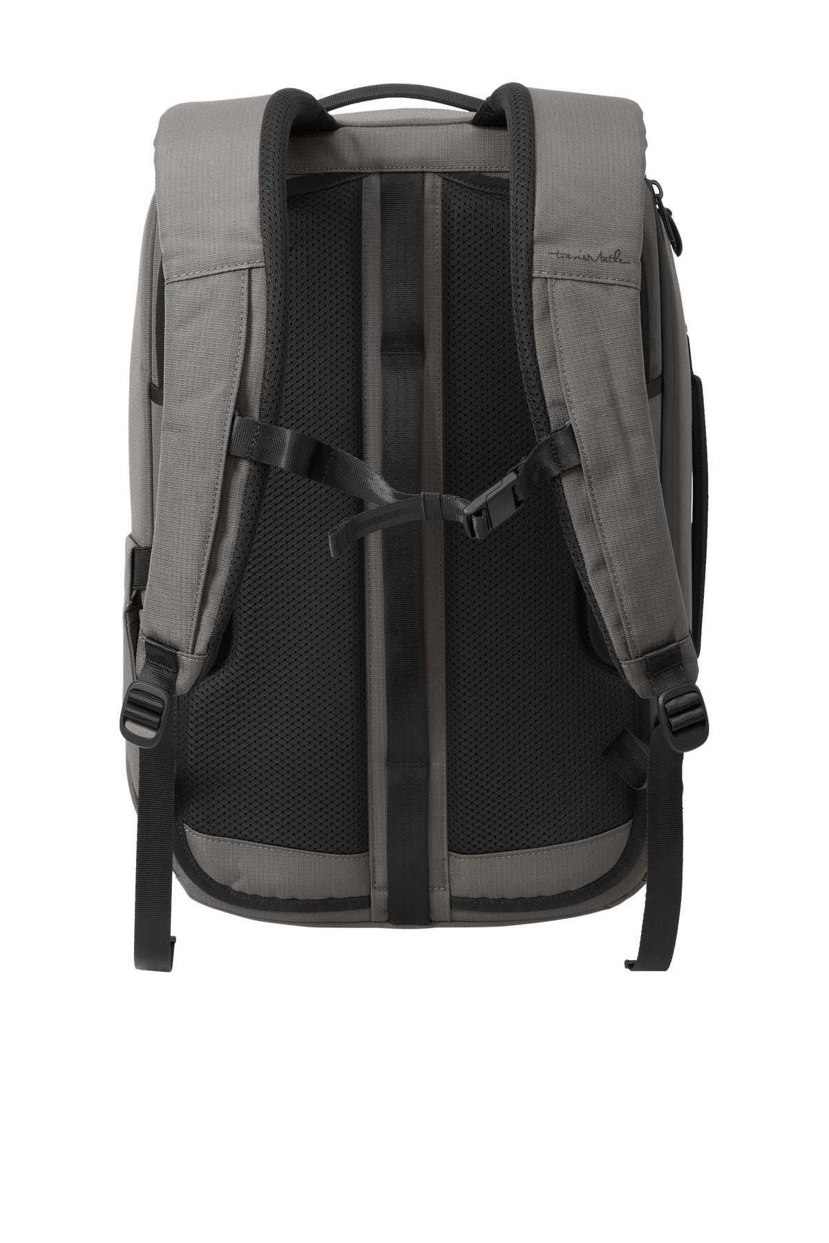 Rear View of Graphite TravisMathew Lateral Convertible Backpack TMB106