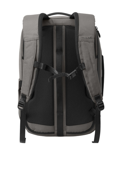 Rear View of Graphite TravisMathew Lateral Convertible Backpack TMB106