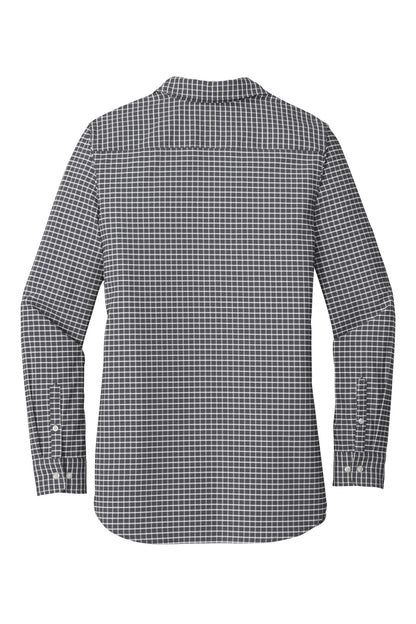 Rear View of Graphite/White Port Authority Ladies City Stretch Tunic LW680