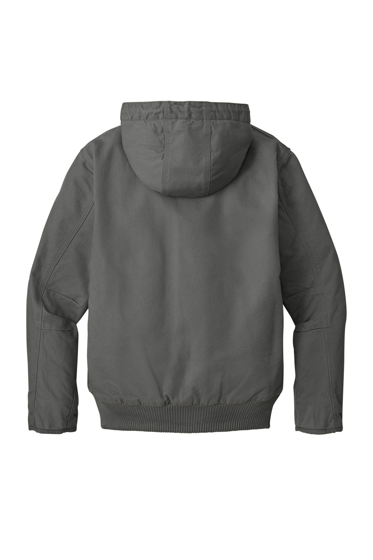 Rear View of Gravel Carhartt Washed Duck Active Jac. CT104050