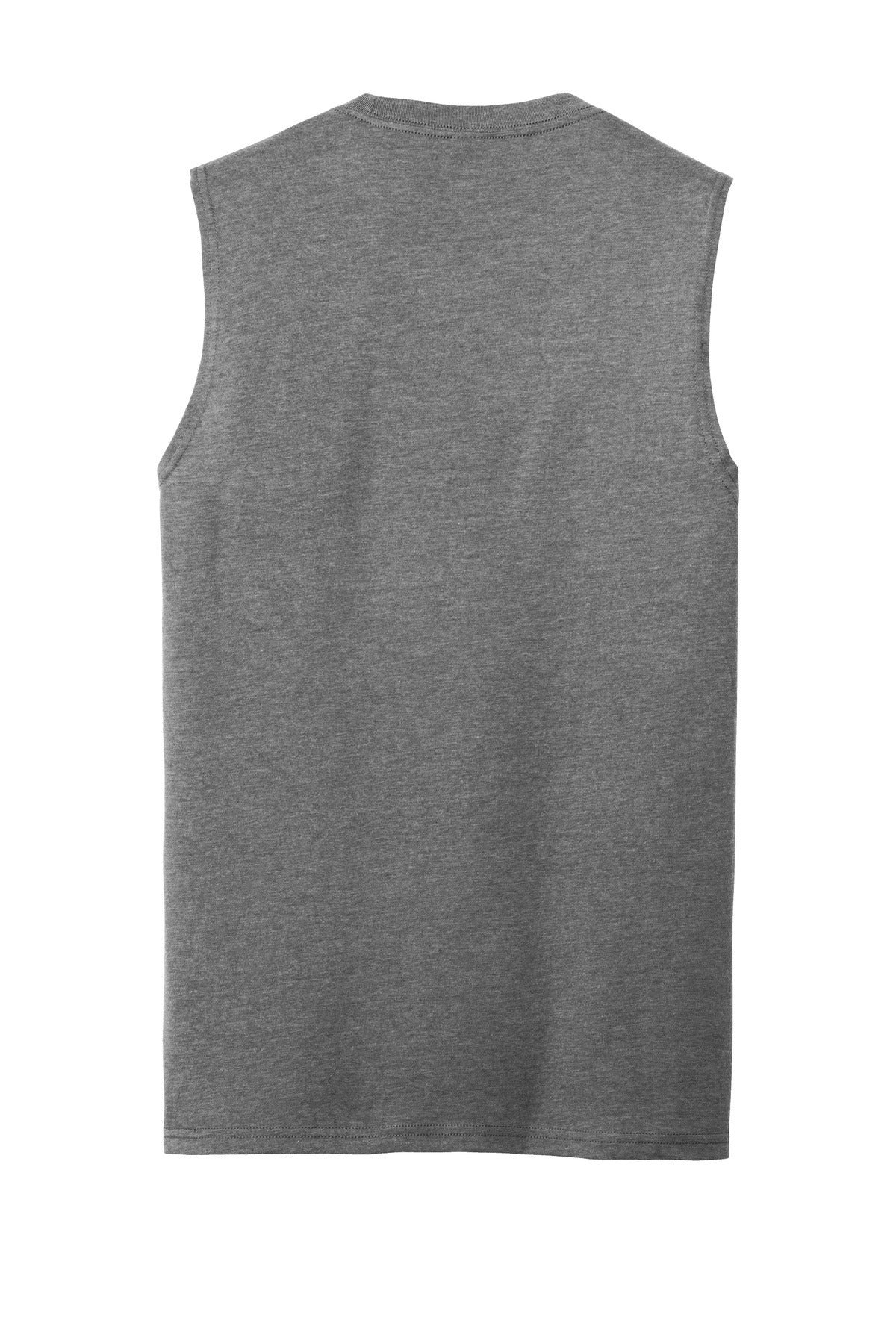 Rear View of Grey Frost District V.I.T Muscle Tank DT6300