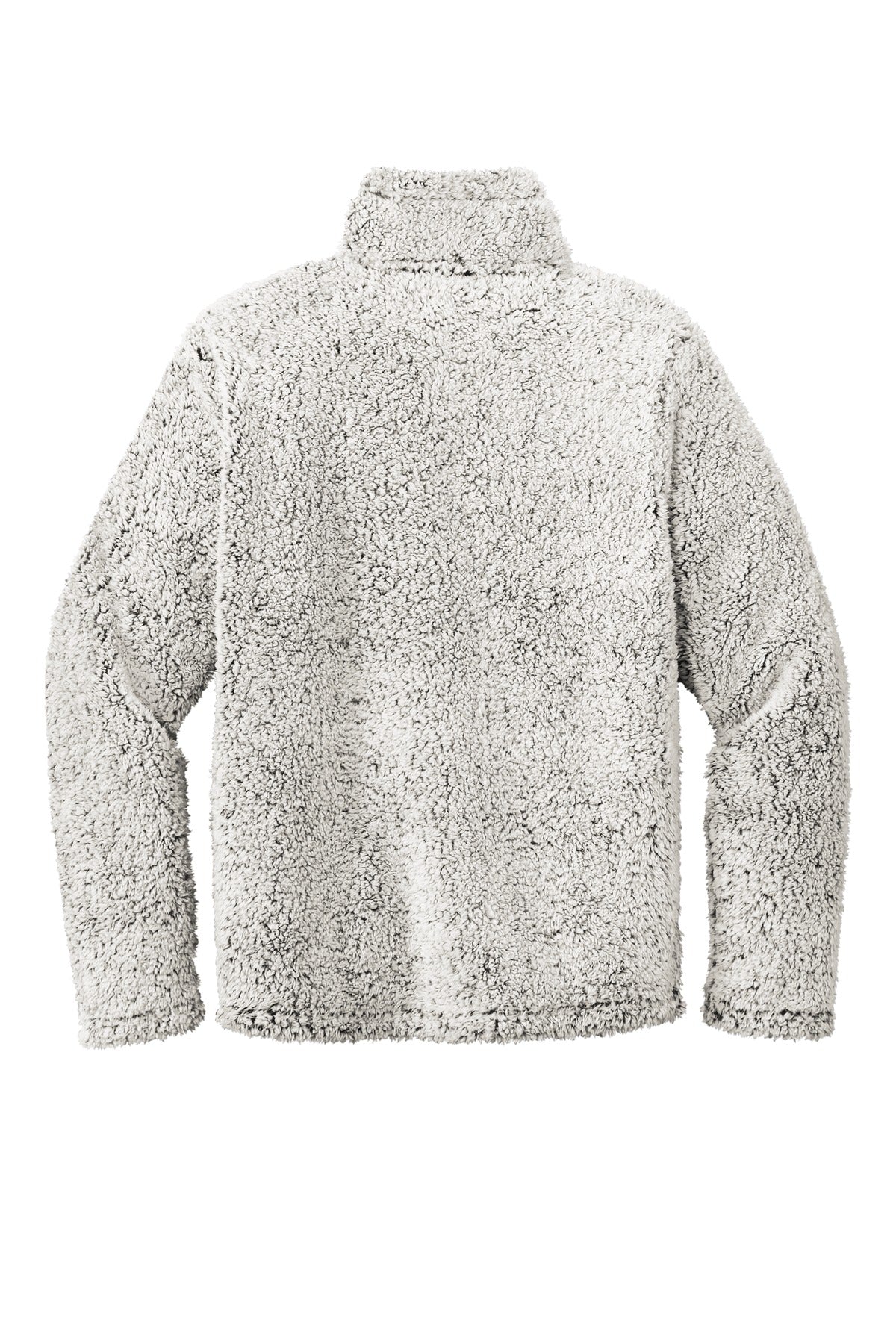 Rear View of Grey Hthr Port Authority Cozy 1/4-Zip Fleece F130