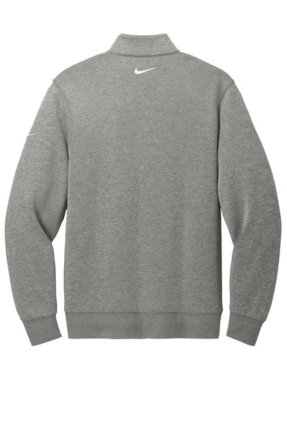 Rear View of Grey Nike Dri-FIT Corporate 1/2-Zip NKFD9892