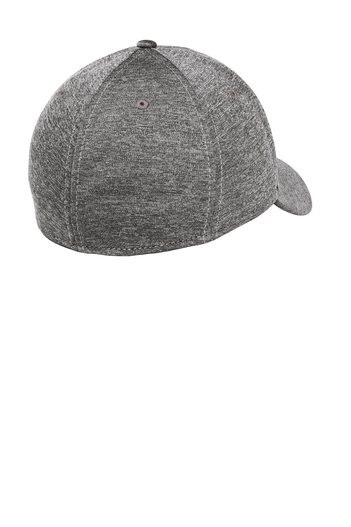 Rear View of Grey Shad Hthr New Era Shadow Stretch Heather Cap. NE703