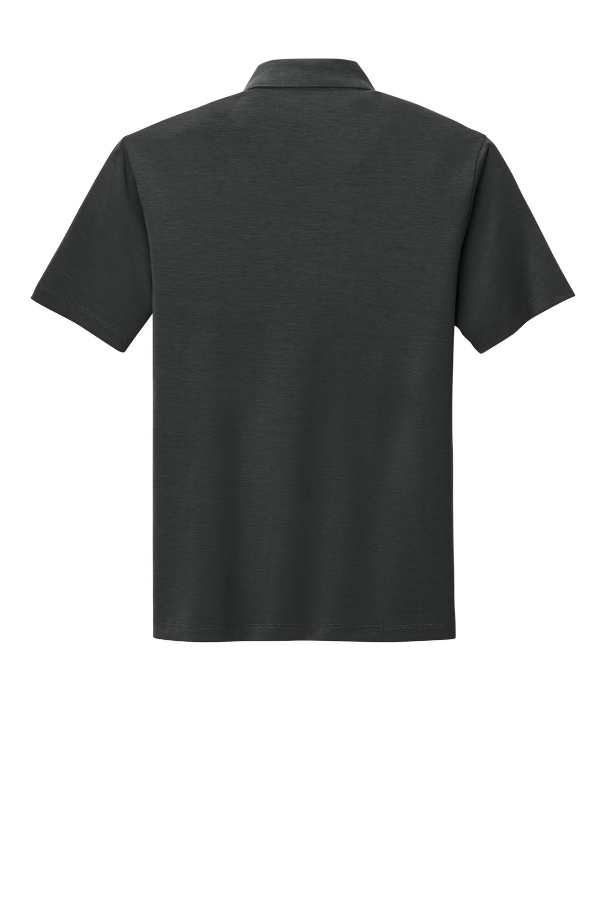 Rear View of Grey Smoke Port Authority Cotton Touch Performance Polo. K568