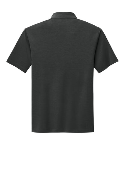 Rear View of Grey Smoke Port Authority Cotton Touch Performance Polo. K568