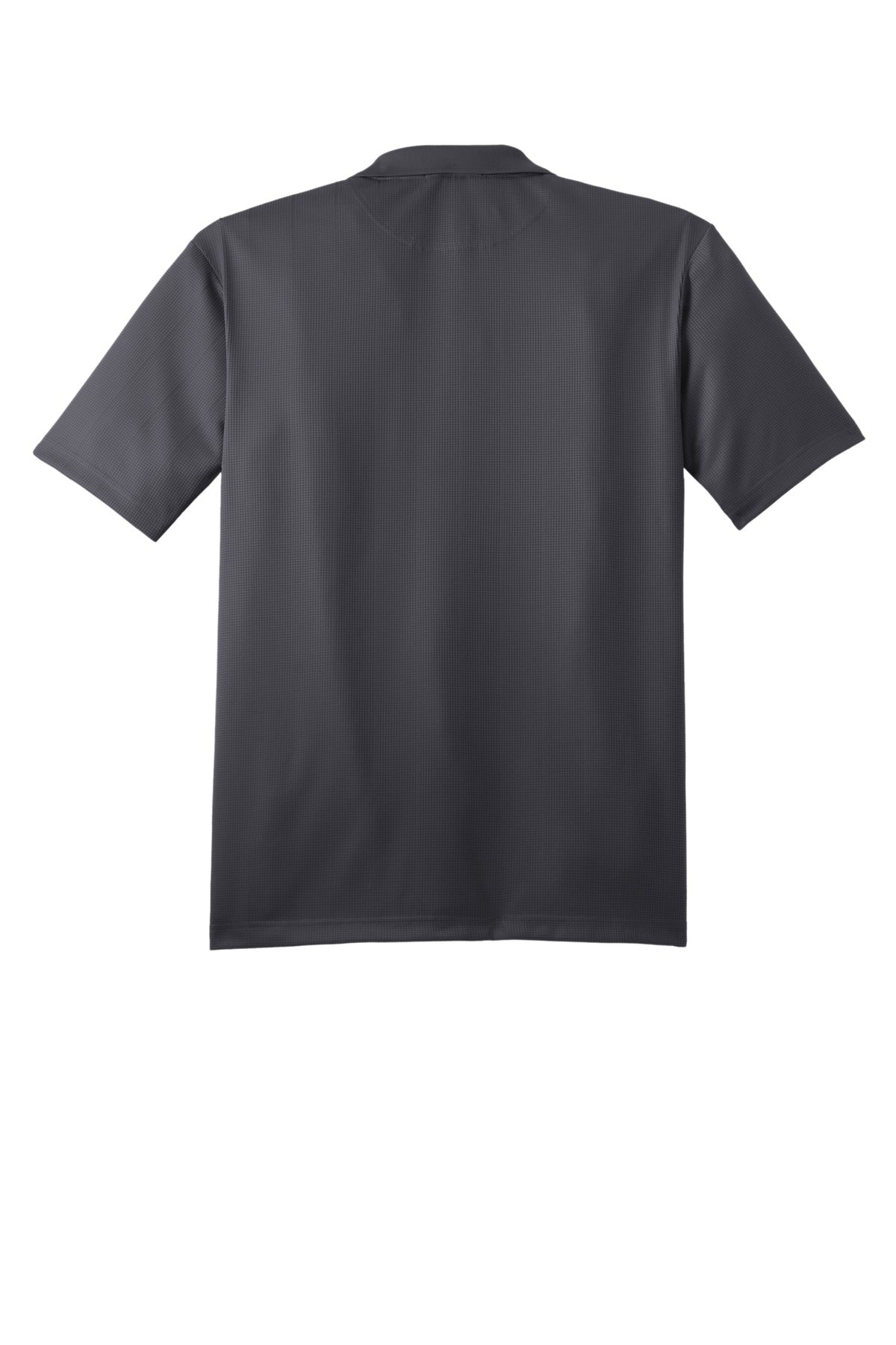Rear View of Grey Smoke Port Authority Performance Fine Jacquard Polo. K528