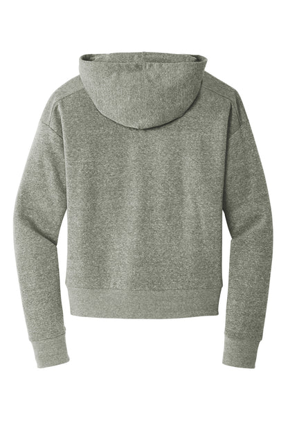 Rear View of GreyFrost District Women's Perfect Tri Fleece 1/2-Zip Pullover DT1311