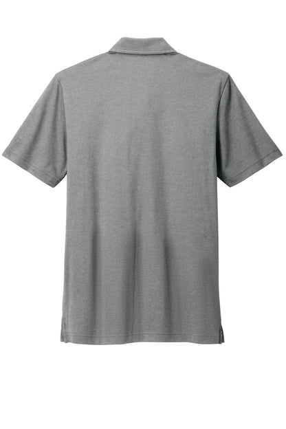 Rear View of GreyHthr TravisMathew Sunsetters Pocket Polo TM1MZ344