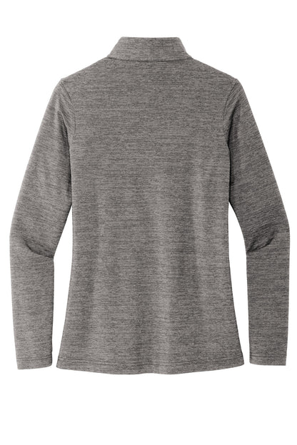 Rear View of GreyHthr TravisMathew Women's Crestview 1/4-Zip TM1WW003