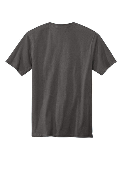 Rear View of GreySteel Volunteer Knitwear All-American Pocket Tee VL100P