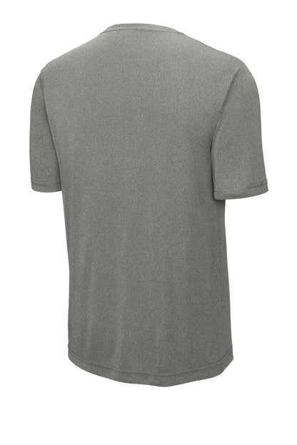 Rear View of GryConHthr Sport-Tek Tall PosiCharge Competitor Tee. TST350