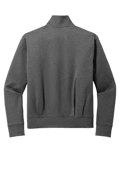 Rear View of GryStlHthr Port Authority Women's C-FREE Double Knit Full-Zip LK881
