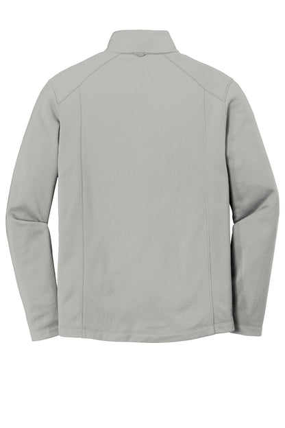 Rear View of Gusty Grey Port Authority Collective Smooth Fleece Jacket. F904