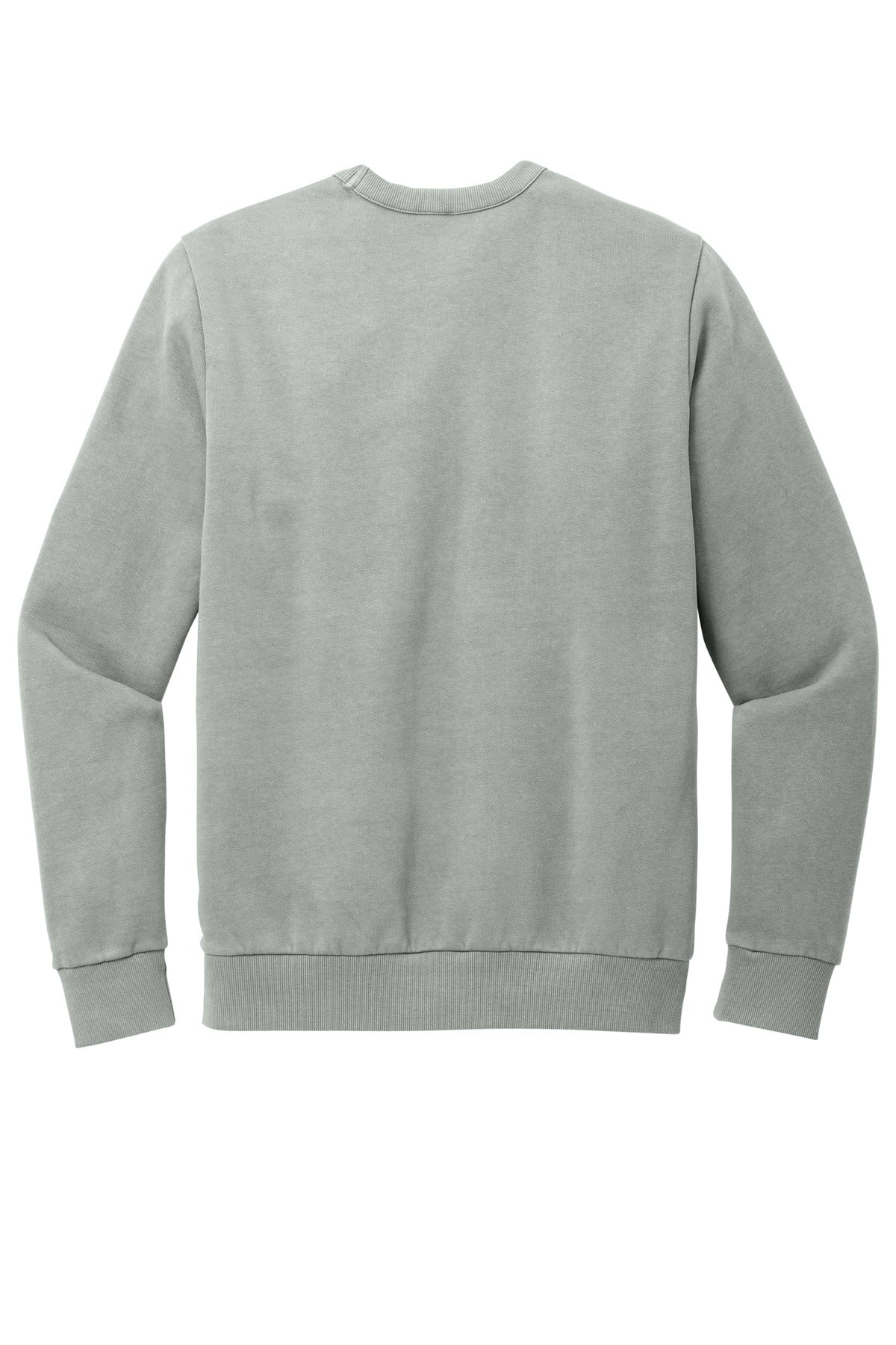 Rear View of GustyGrey District Wash Fleece Crew DT2204
