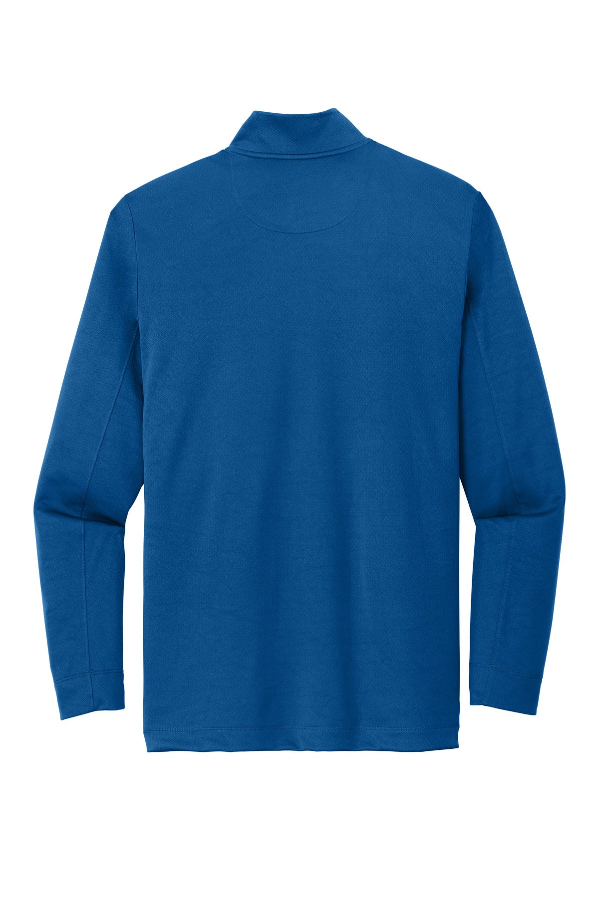 Rear View of Gym Blue Nike Dry 1/2-Zip Cover-Up NKBV6044