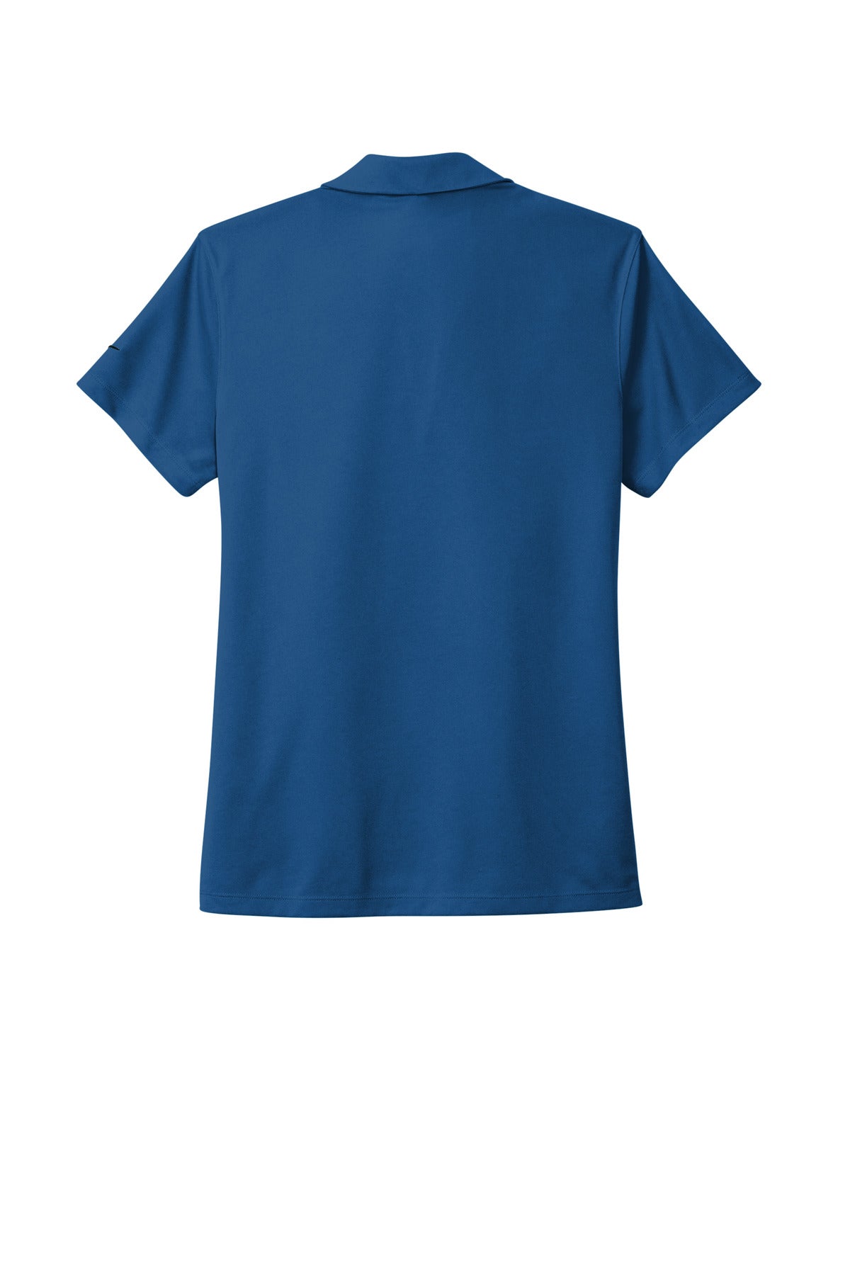 Rear View of GymBlue Nike Women's Dri-FIT Micro Pique 2.0 Polo NKDC1991