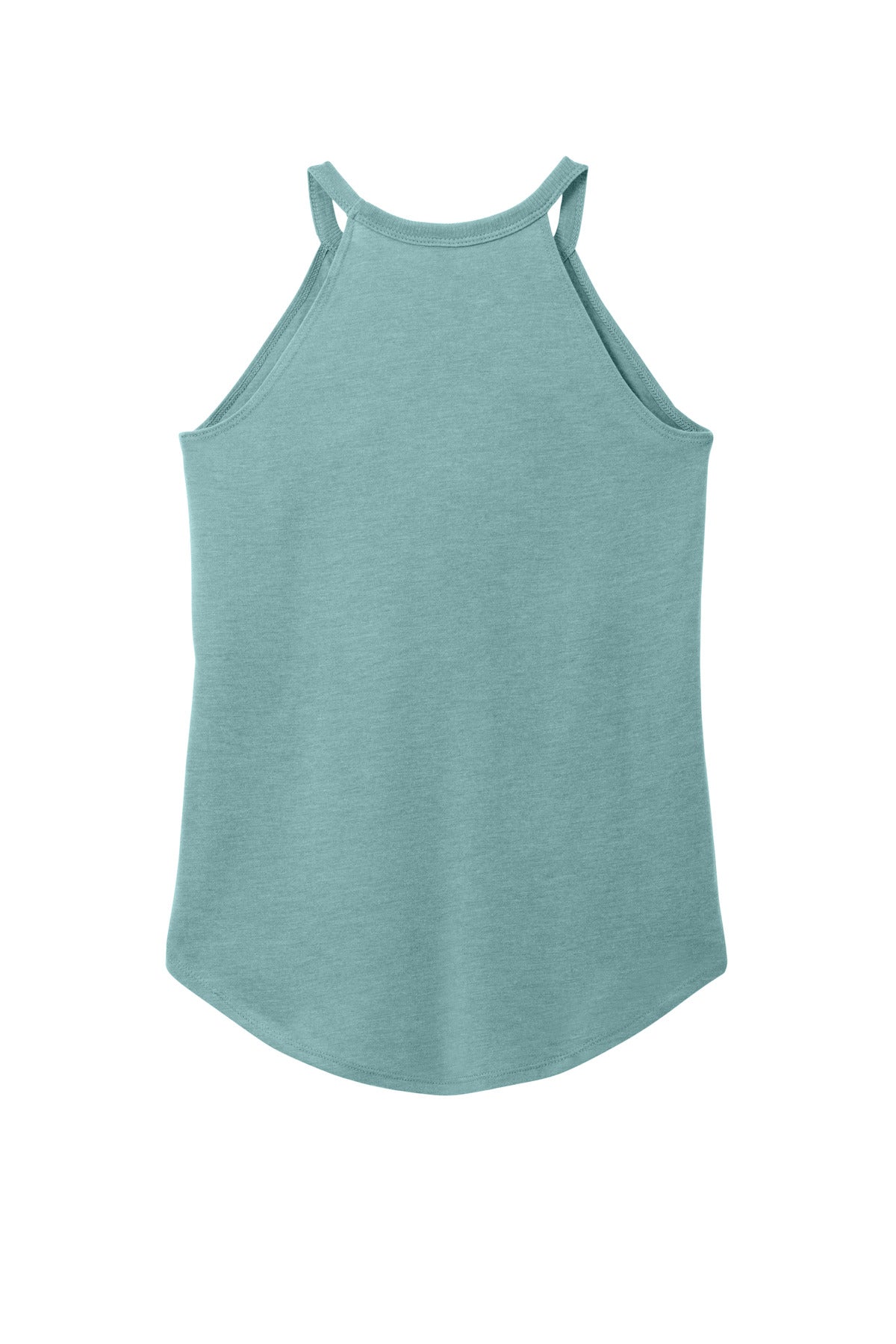 Rear View of HdEuclpsBl District Women's Perfect Tri Rocker Tank. DT137L