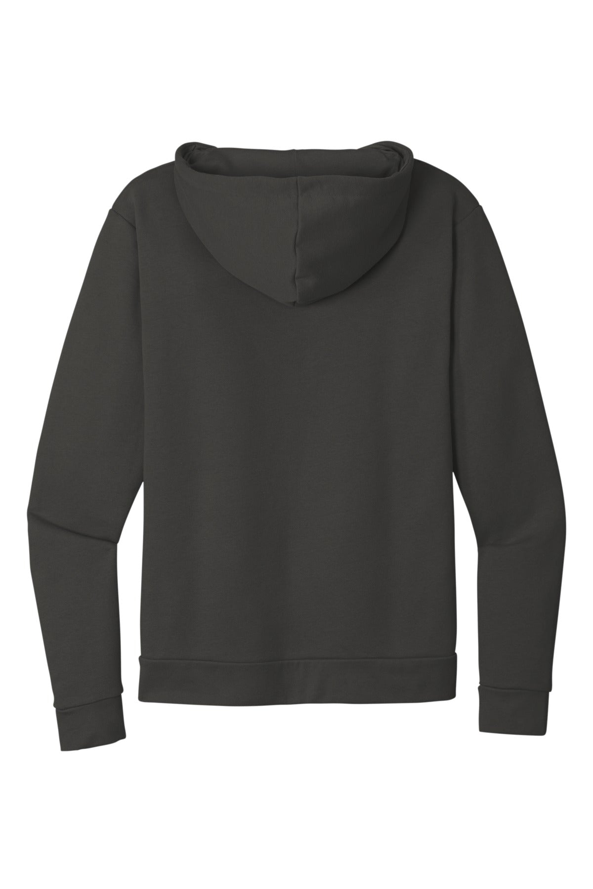 Rear View of HeavyMetal Next Level Apparel Adult Santa Barbara Zip Hoodie. NL9602