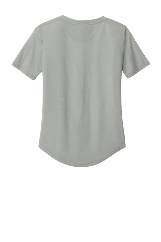 Rear View of HiRiseGryH tentree Women's TreeBlend V-Neck T-Shirt TTCW5646