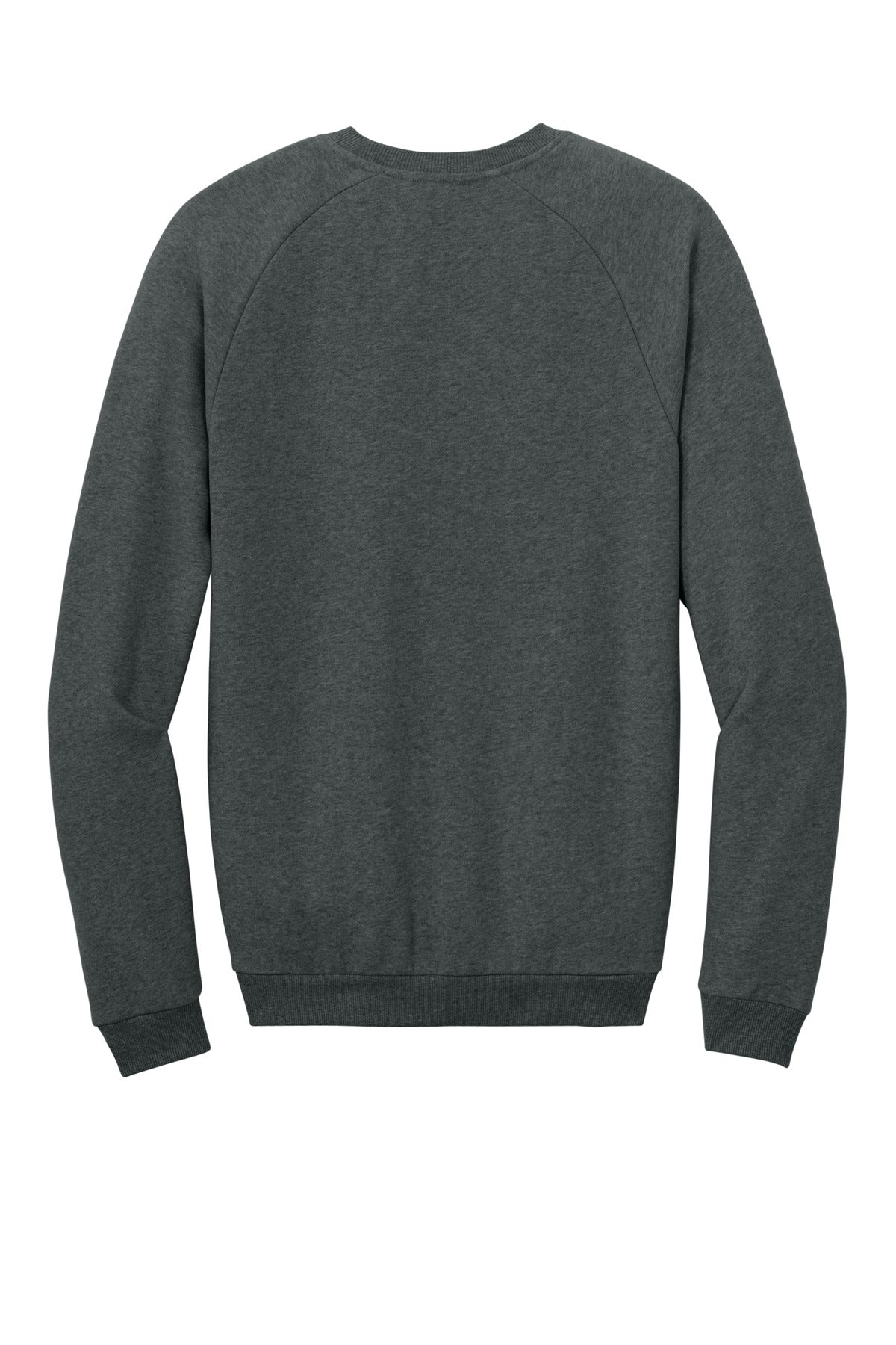 Rear View of HtdChar District Cloud Fleece Crew DT7804