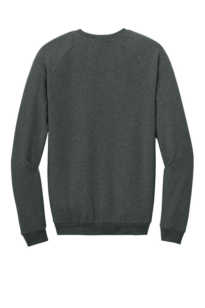 Rear View of HtdChar District Cloud Fleece Crew DT7804