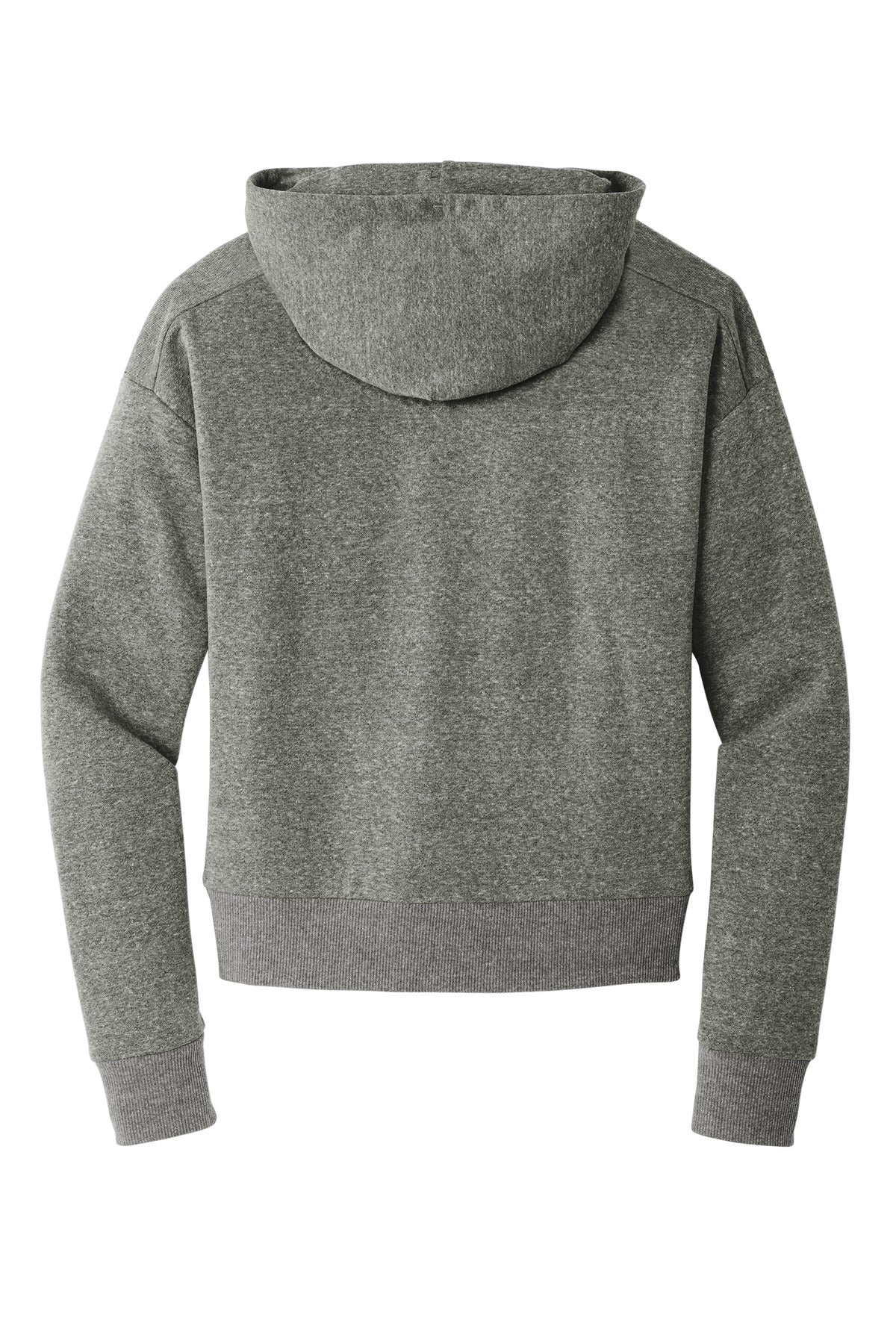 Rear View of HtdChar District Women's Perfect Tri Fleece 1/2-Zip Pullover DT1311