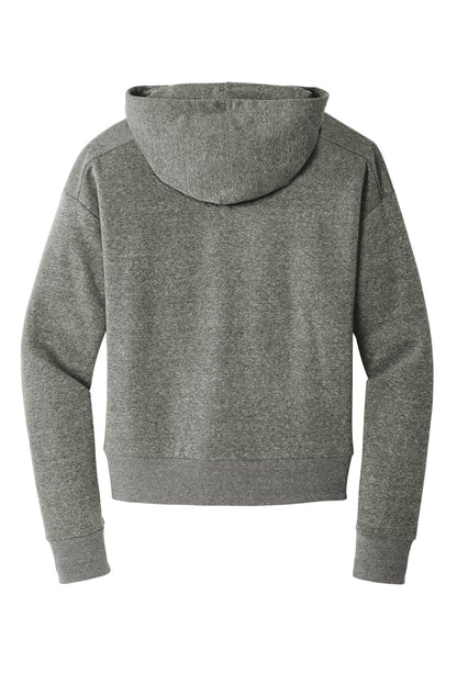 Rear View of HtdChar District Women's Perfect Tri Fleece 1/2-Zip Pullover DT1311