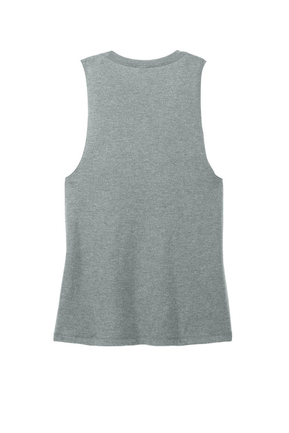 Rear View of HtdGrey District Women's Perfect Tri Muscle Tank DT153