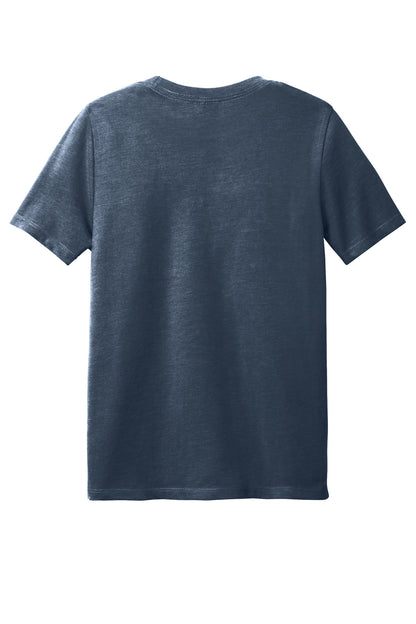 Rear View of HtdNavy District Youth Perfect Blend CVC Tee DT108Y