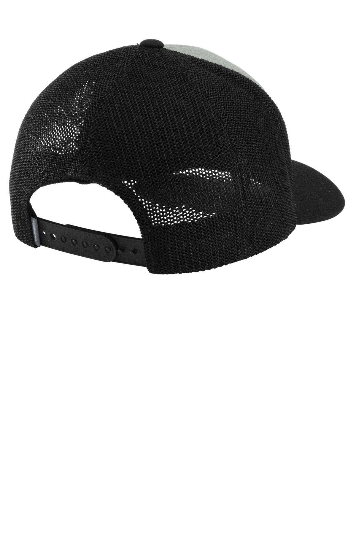 Rear View of HtGrey/Blk TravisMathew Cruz Colorblock Trucker Cap TM1MY390