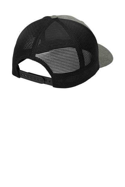 Rear View of HtGrph/Blk Port Authority Flexfit 110 Mesh Cap C110