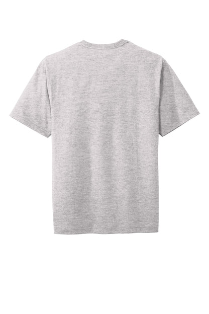 Rear View of Hthr Grey CornerStone Workwear Pocket Tee CS430