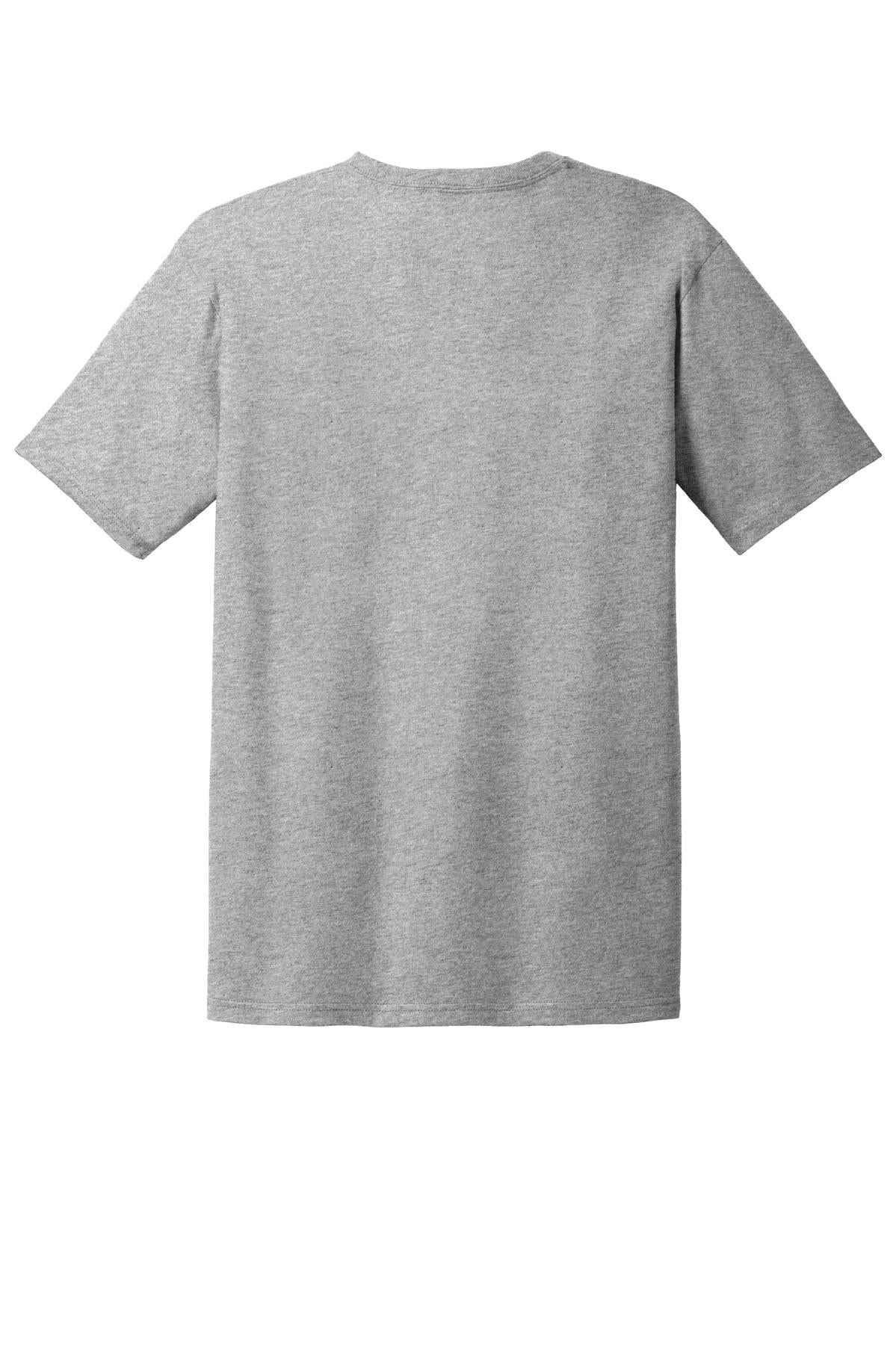 Rear View of Hthr Grey Gildan 100% Ring Spun Cotton T-Shirt. 980
