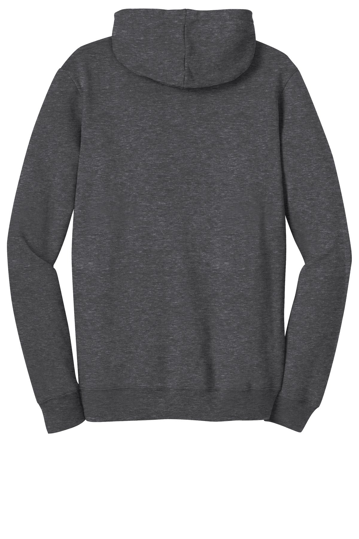 Rear View of Hthrd Charcoal District The Concert Fleece Hoodie. DT810